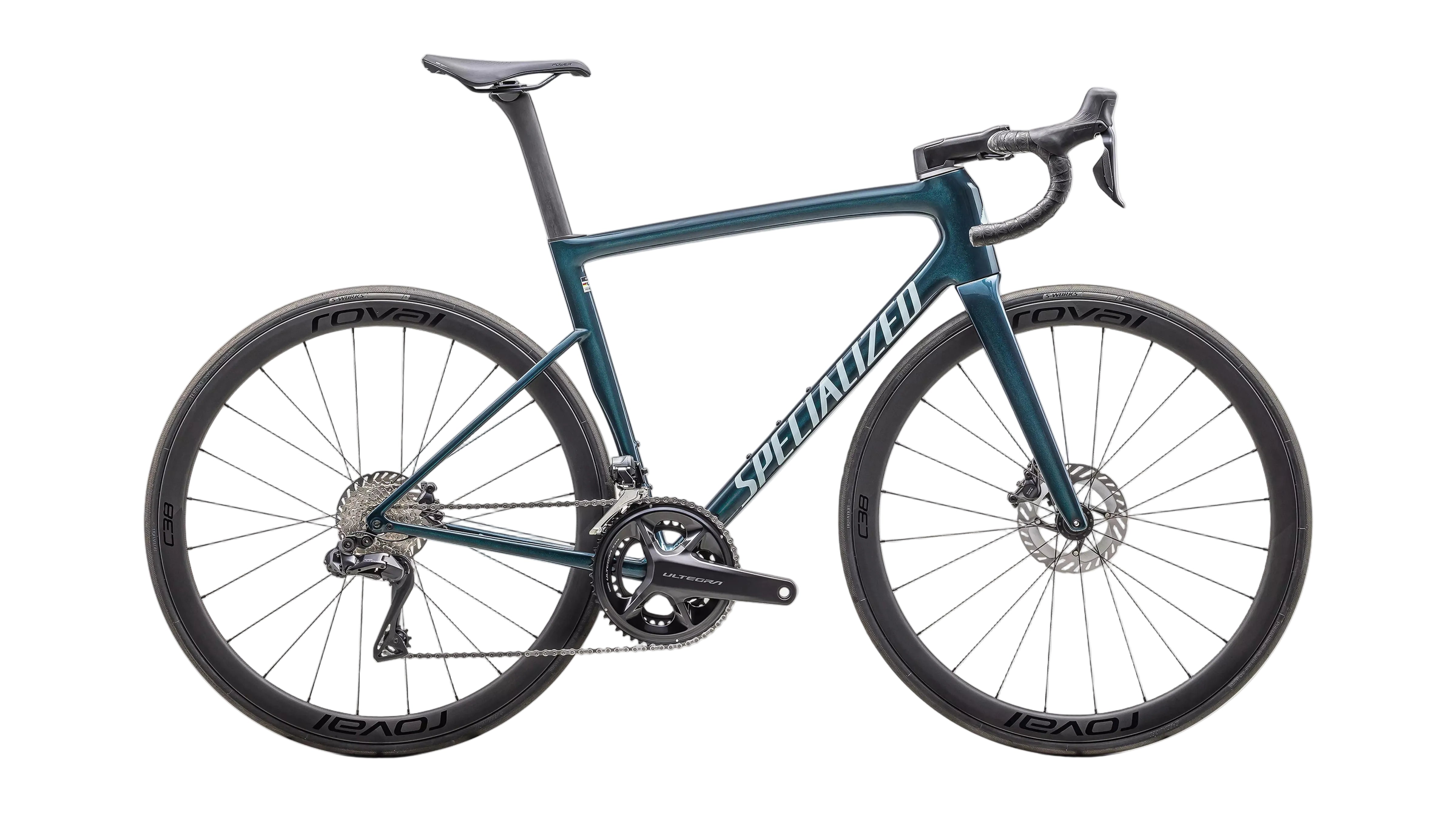 Specialized Tarmac SL8 Expert Di2 Performance Road Bike 2026 Gloss Deep Lake Metallic/Green Pearl Over Seafoam