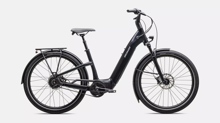 Specialized Turbo Como 4.0 IGH Step-Thru Electric Bike 2026 Gloss Cast Black/Satin Silver Reflective 