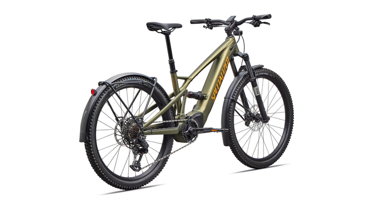 Specialized Turbo Tero X 5.0 UL Full Suspension Electric Hybrid Bike 2026 Satin Laurel Green Metallic/Orange Zest