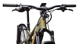 Specialized Turbo Tero X 5.0 UL Full Suspension Electric Hybrid Bike 2026 Satin Laurel Green Metallic/Orange Zest