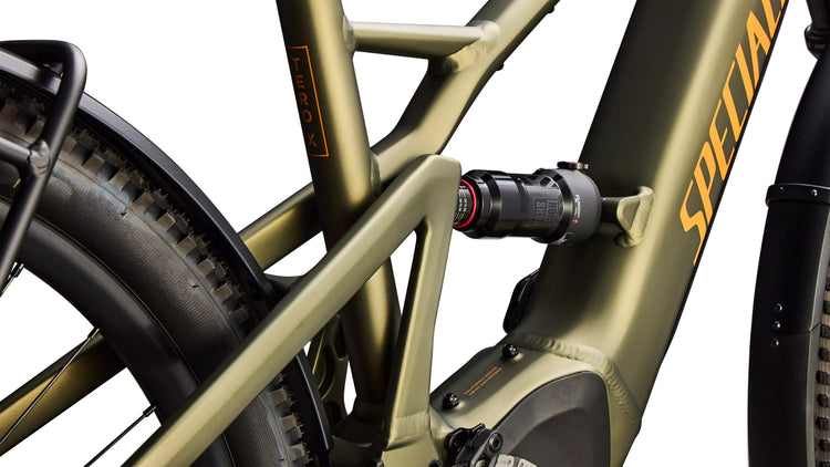 Specialized Turbo Tero X 5.0 UL Full Suspension Electric Hybrid Bike 2026 Satin Laurel Green Metallic/Orange Zest