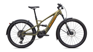 Specialized Turbo Tero X 5.0 UL Full Suspension Electric Hybrid Bike 2026 Satin Laurel Green Metallic/Orange Zest