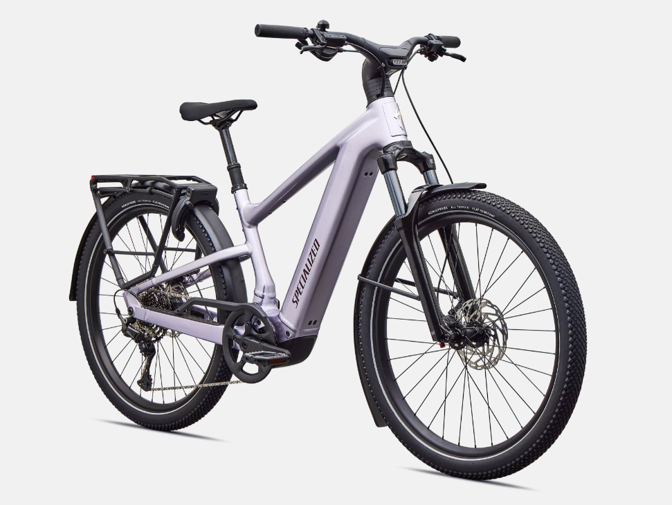 Specialized Turbo Vado 3 EVO 5.0 Step-Over Electric Bike 2027 Gloss Amethyst Frost Metallic Bordeaux Metallic