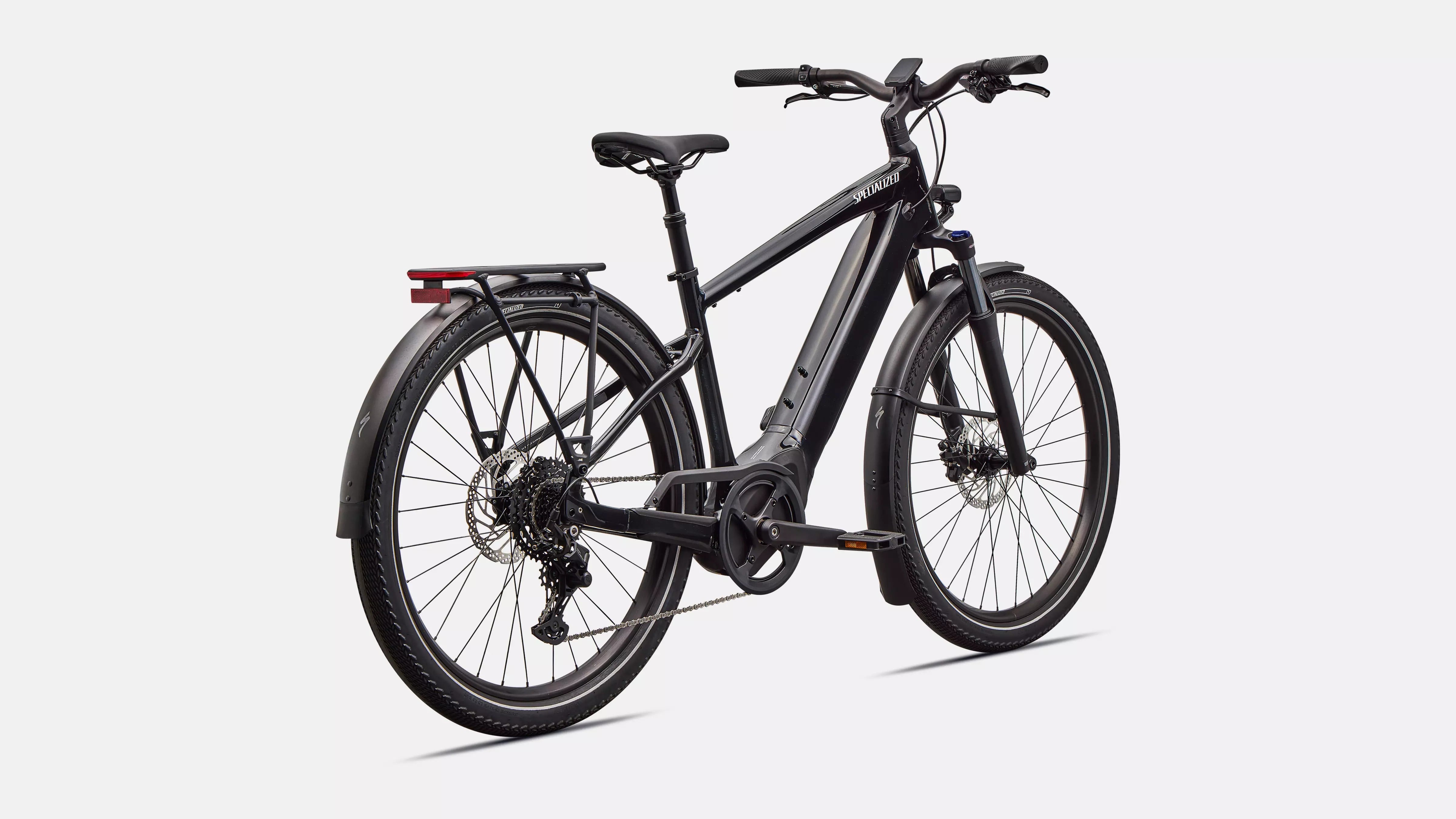 
Specialized Turbo Vado 4.0 Step-Over Electric Bike 2026 Gloss Cast Black/Satin Silver Reflective 