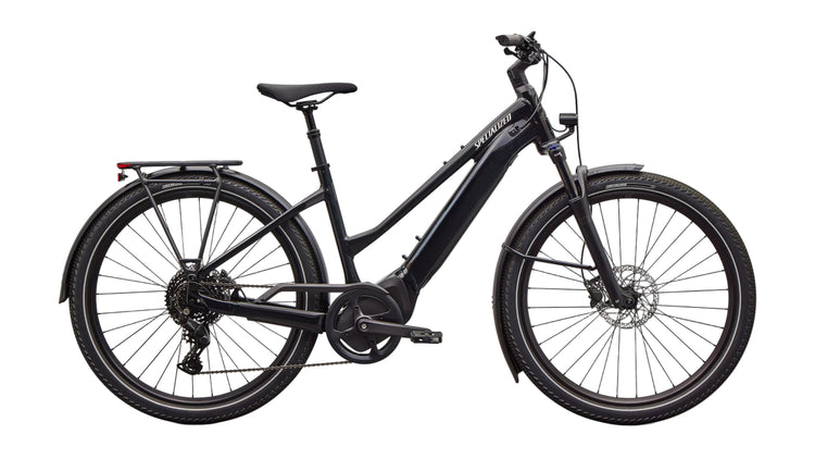 Specialized Turbo Vado 4.0 Step-Through Electric Bike 2026 Gloss Cast Black/Satin Silver Reflective