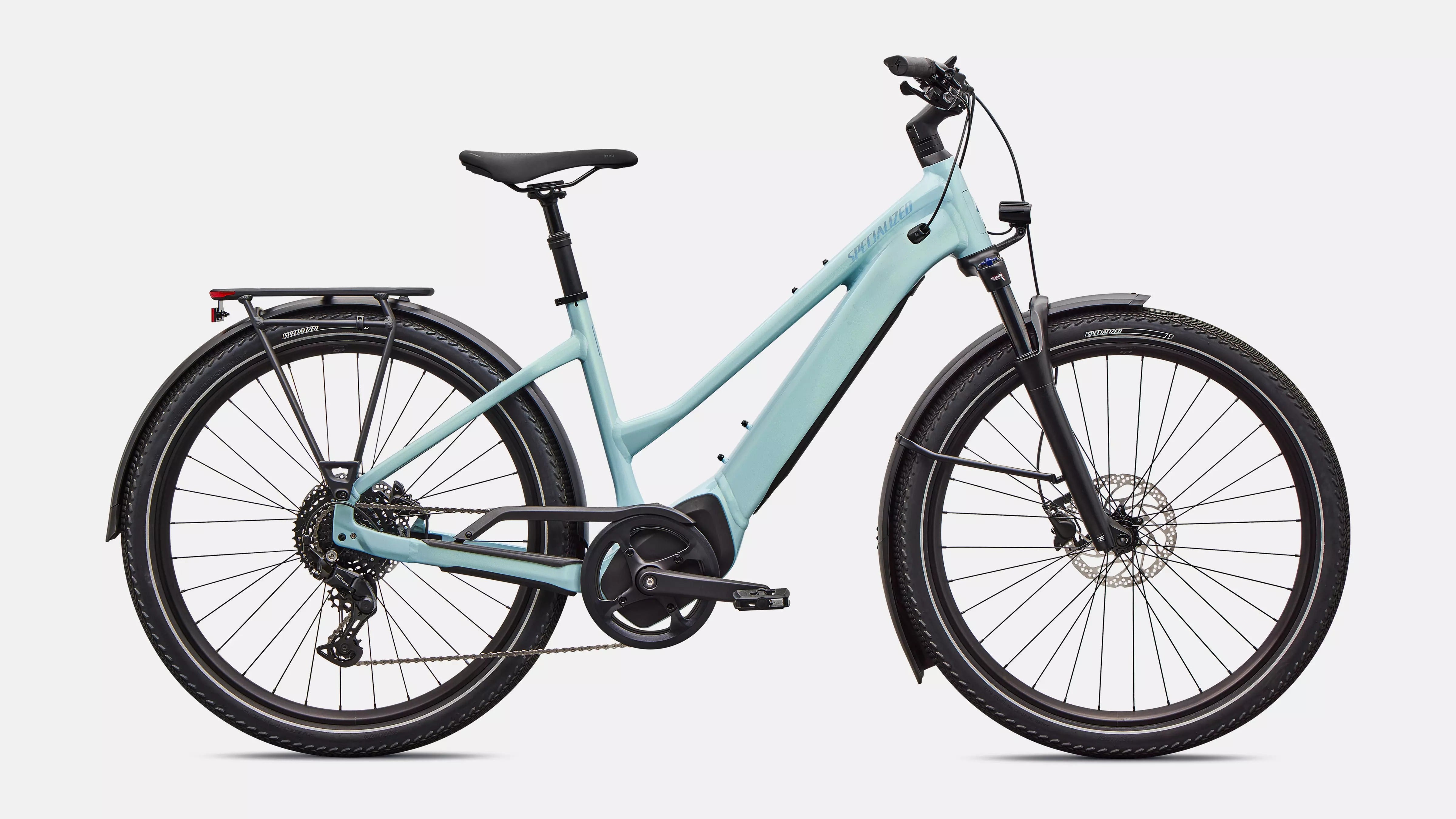 Specialized Turbo Vado 4.0 Step-Through Electric Bike 2026 Gloss Seafoam/25% Lapis Pearl/Glacial Metallic