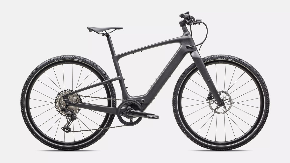 Specialized Turbo Vado SL 2 6.0 Carbon Step-Over Electric Bike Satin Black Micro Speckle/Obsidian Frost