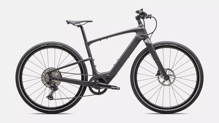 Specialized Turbo Vado SL 2 6.0 Carbon Step-Over Electric Bike Satin Black Micro Speckle/Obsidian Frost