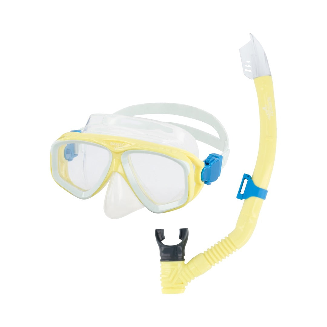 Speedo Adult Adventure Swim Mask/Snorkel Set Blazing Yellow