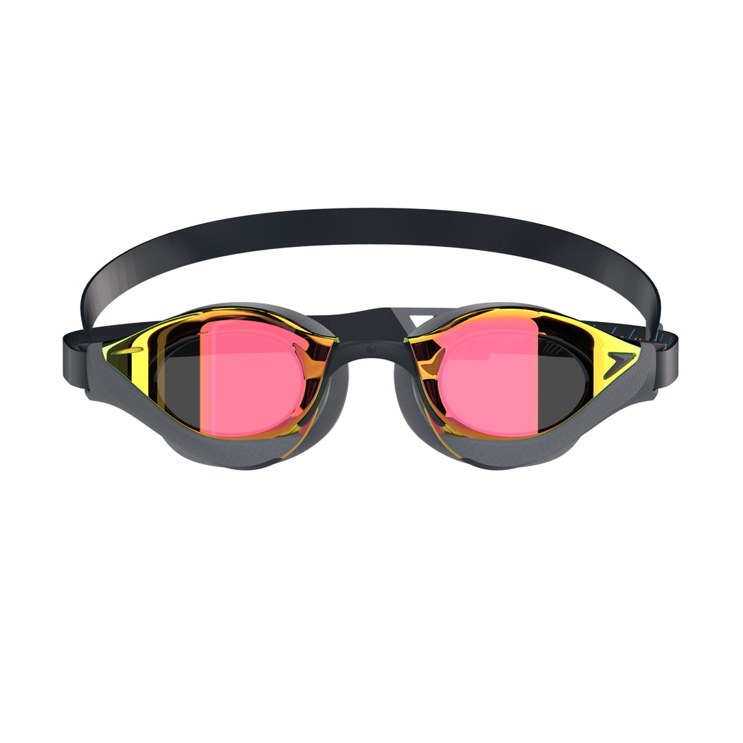 Speedo Fastskin Pure Focus Mirror Swim Goggle Black/Cool Grey Ruby Mirror Lens