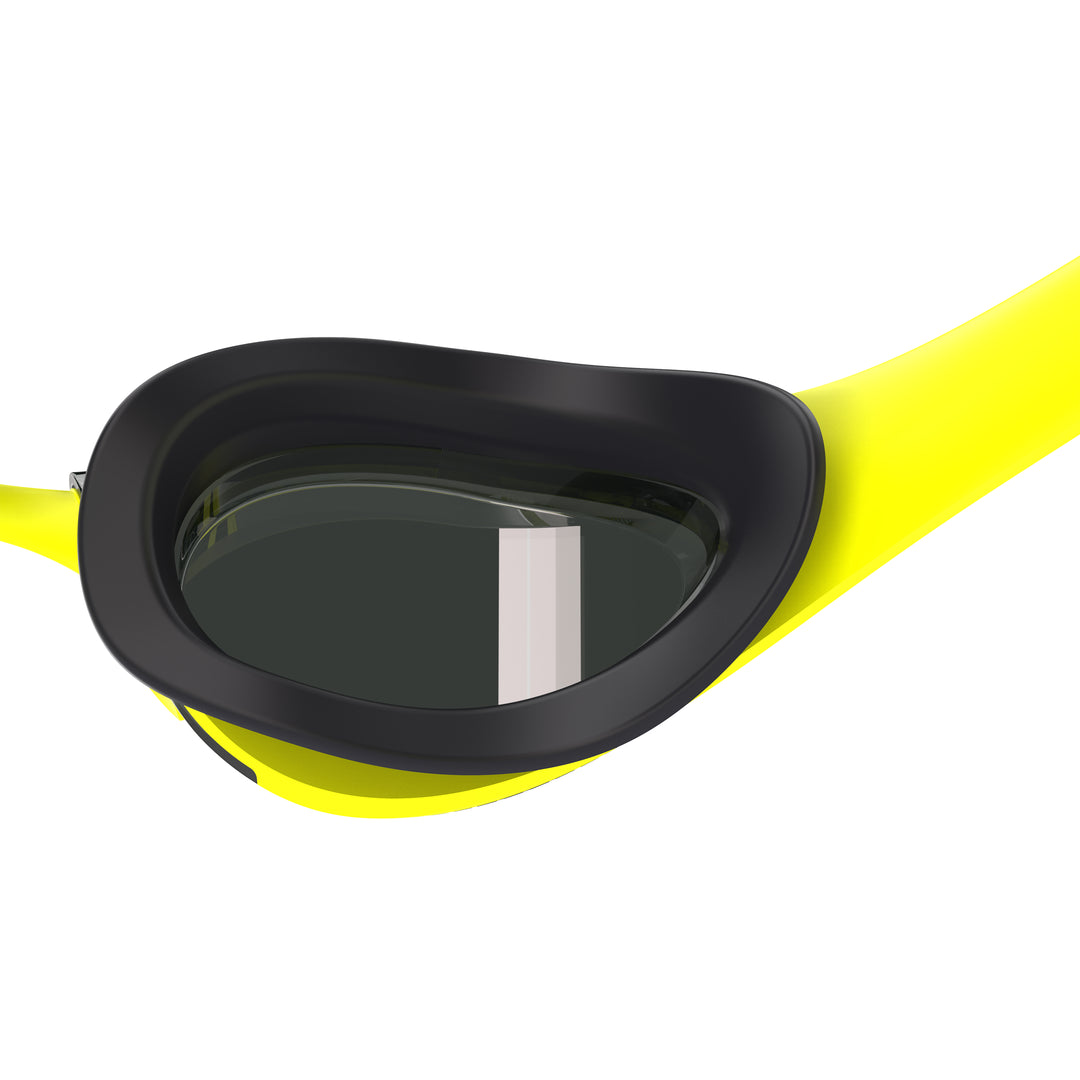 Speedo Fastskin Pure Focus Mirror Swim Goggle Hyper Yellow/Smoke Silver Mirror Lens