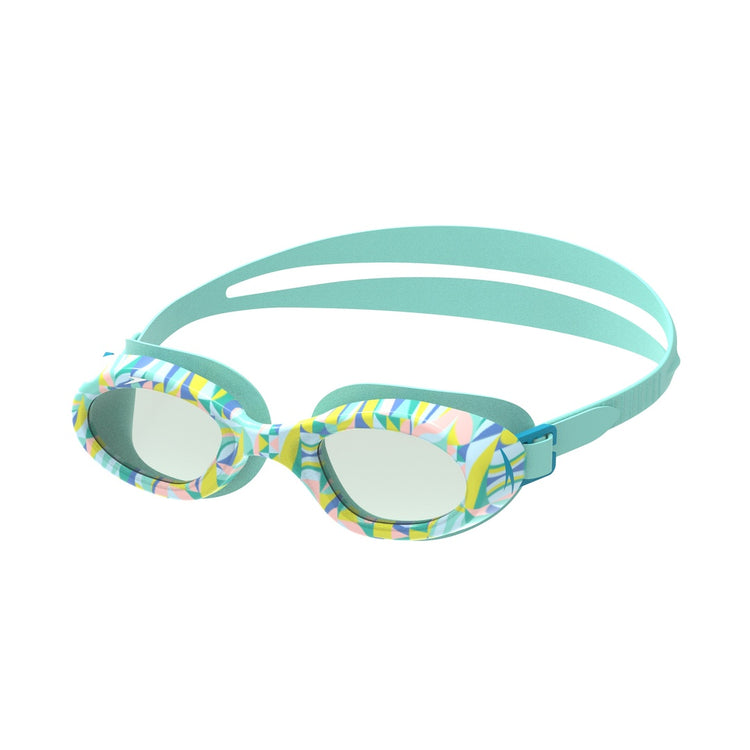 Speedo Junior Futura Hydrospex Printed Swim Goggle Fish Tank Mod Petal Grey Smoke Lens