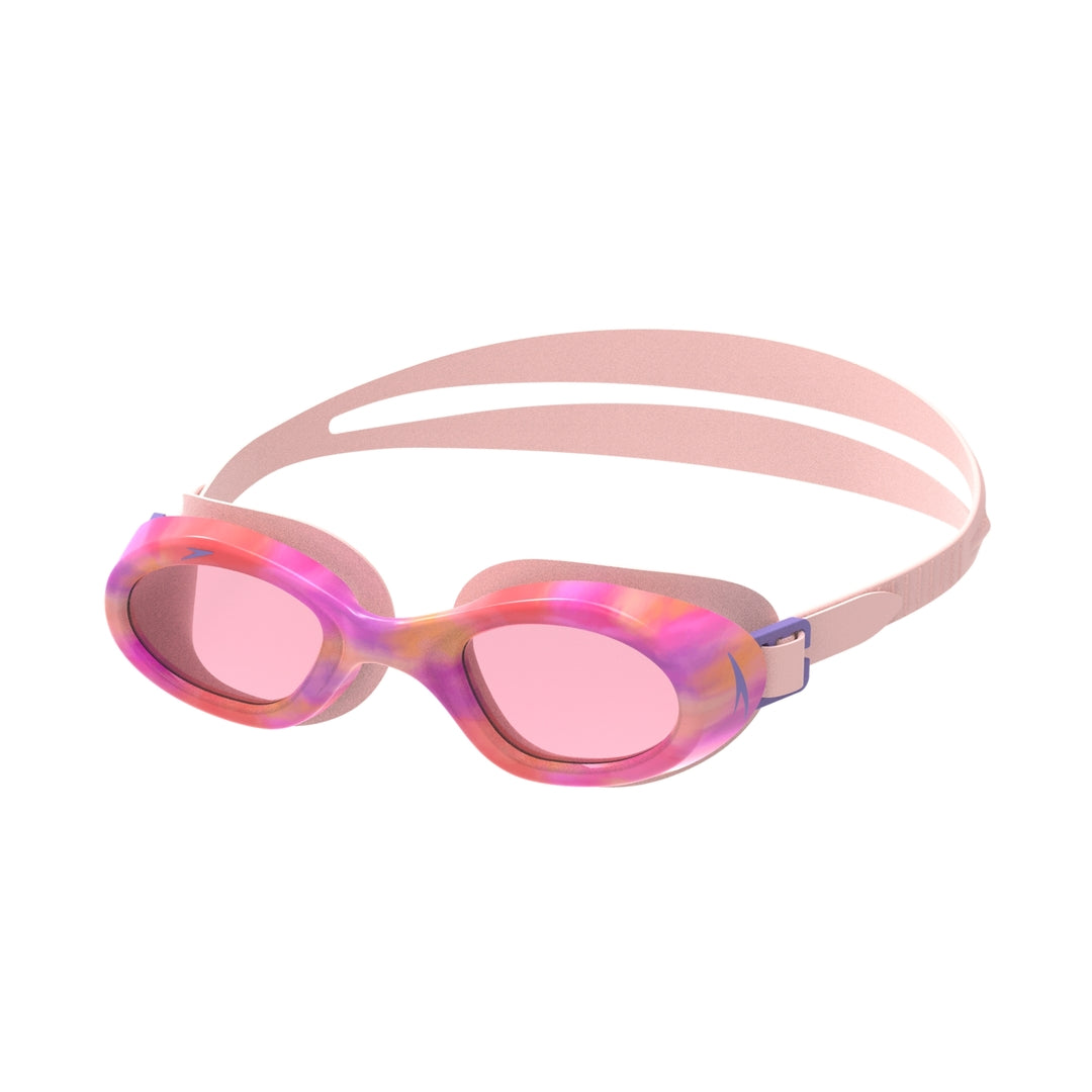 Speedo Junior Futura Hydrospex Printed Swim Goggle pink lemonade