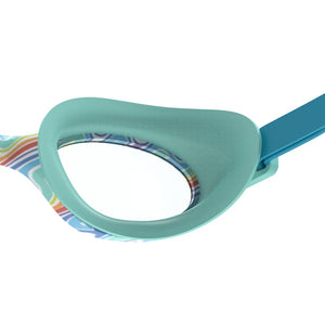 Speedo Junior Futura Hydrospex Printed Swim Goggle Rainbow Clear Lens