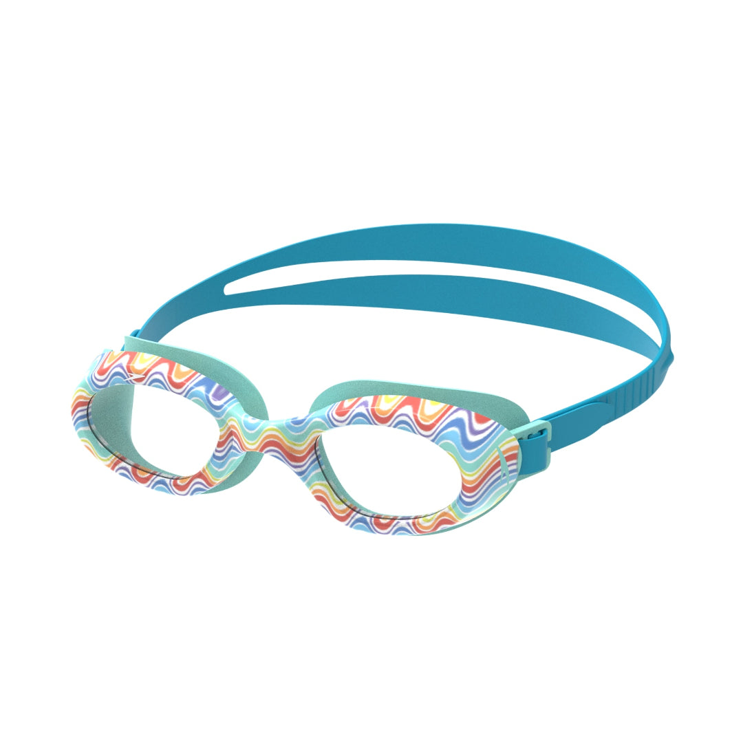 Speedo Junior Futura Hydrospex Printed Swim Goggle Rainbow Clear Lens
