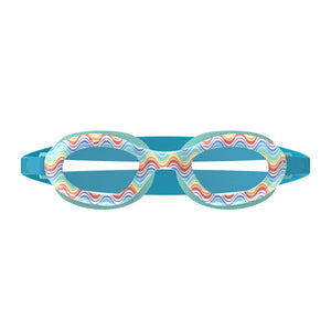 Speedo Junior Futura Hydrospex Printed Swim Goggle Rainbow Clear Lens