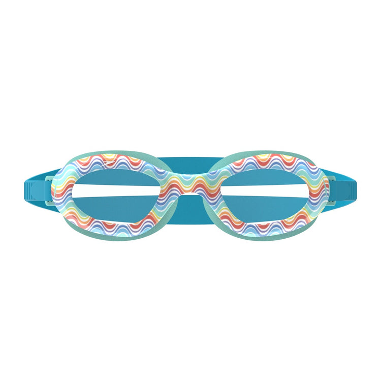 Speedo Junior Futura Hydrospex Printed Swim Goggle Rainbow Clear Lens