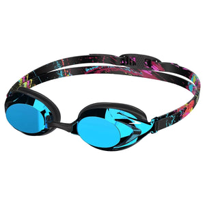 Speedo Junior Vanquisher 3.0 Mirror Limited Edition Swim Goggle black blue pink