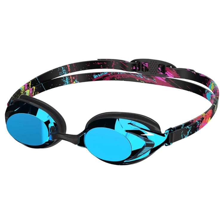 Speedo Junior Vanquisher 3.0 Mirror Limited Edition Swim Goggle black blue pink