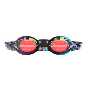 Speedo Junior Vanquisher 3.0 Mirror LTD Swim Goggle NEON JELLY WAVE TIEDYE/STEEL/PARADISE BLUE MIRROR