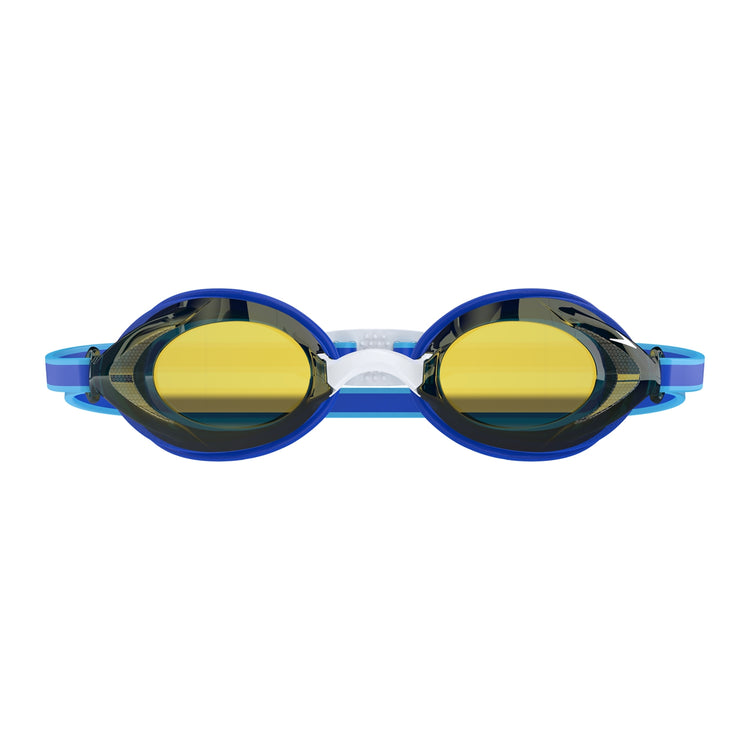 Speedo Junior Vanquisher 3.0 Mirror Swim Goggle Cobalt Pop/Cobalt Gold Mirror Lens