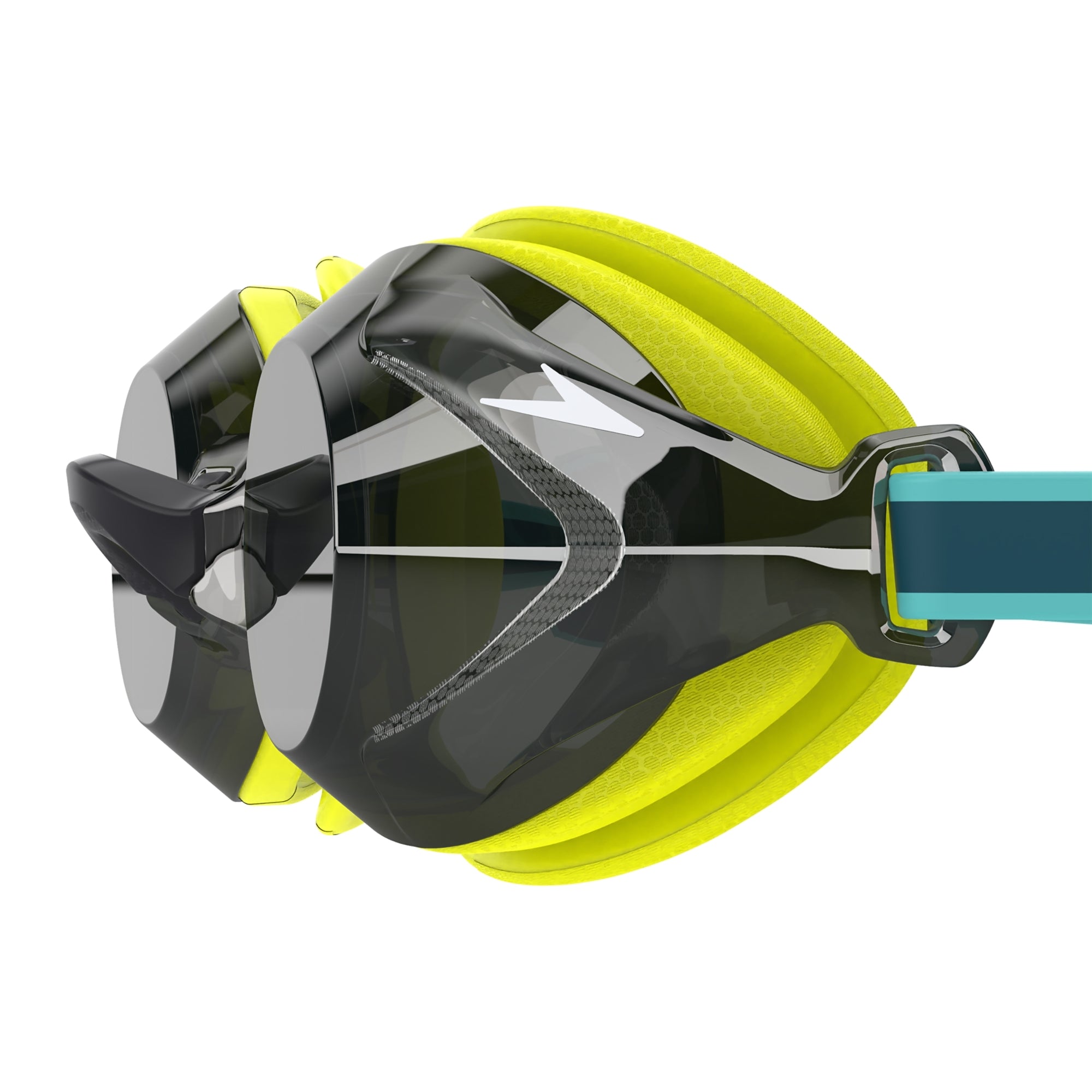 Speedo Junior Vanquisher 3.0 Mirror Swim Goggle Hyper Yellow/Smoke Silver Mirror Lens