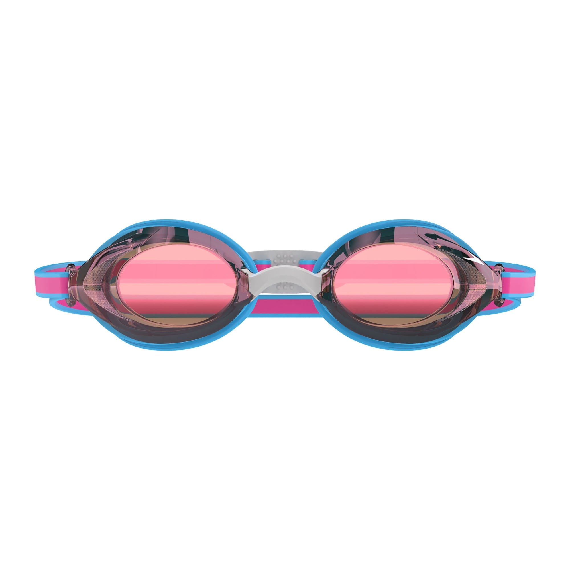 Speedo Junior Vanquisher 3.0 Mirror Swim Goggle Picton Blue/Vermillion Gold Mirror Lens