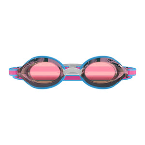 Speedo Junior Vanquisher 3.0 Mirror Swim Goggle Picton Blue/Vermillion Gold Mirror Lens