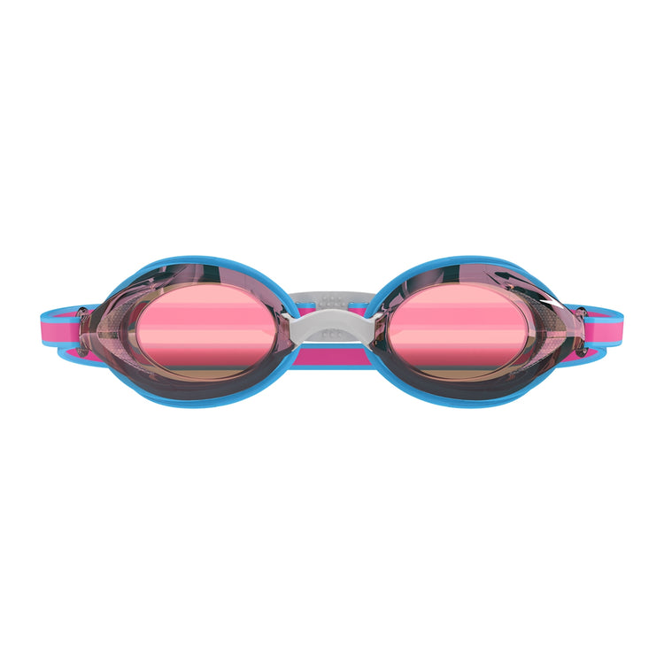 Speedo Junior Vanquisher 3.0 Mirror Swim Goggle Picton Blue/Vermillion Gold Mirror Lens
