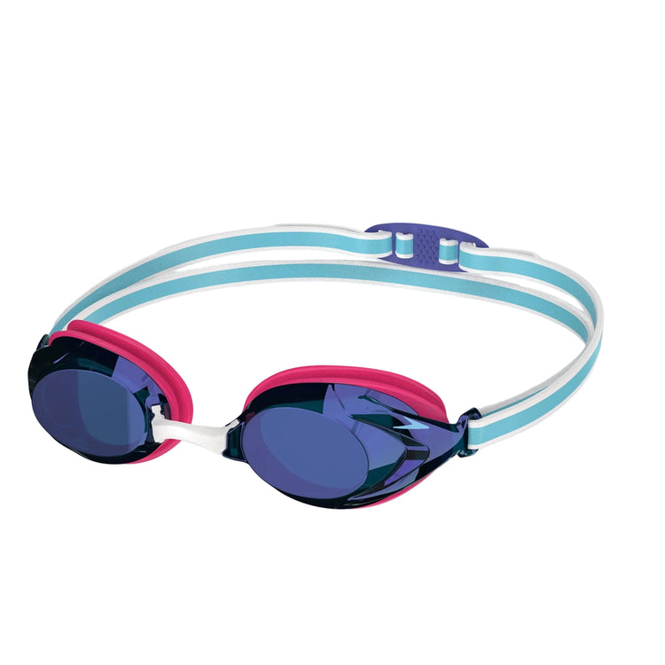 Speedo Junior Vanquisher 3.0 Mirror Swim Goggle Punchy Pink/ Cobalt/ Iris Mirror