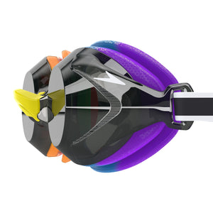 Speedo Junior Vanquisher 3.0 Mirror Swim Goggle Rainbow/Smoke Silver Mirror Lens