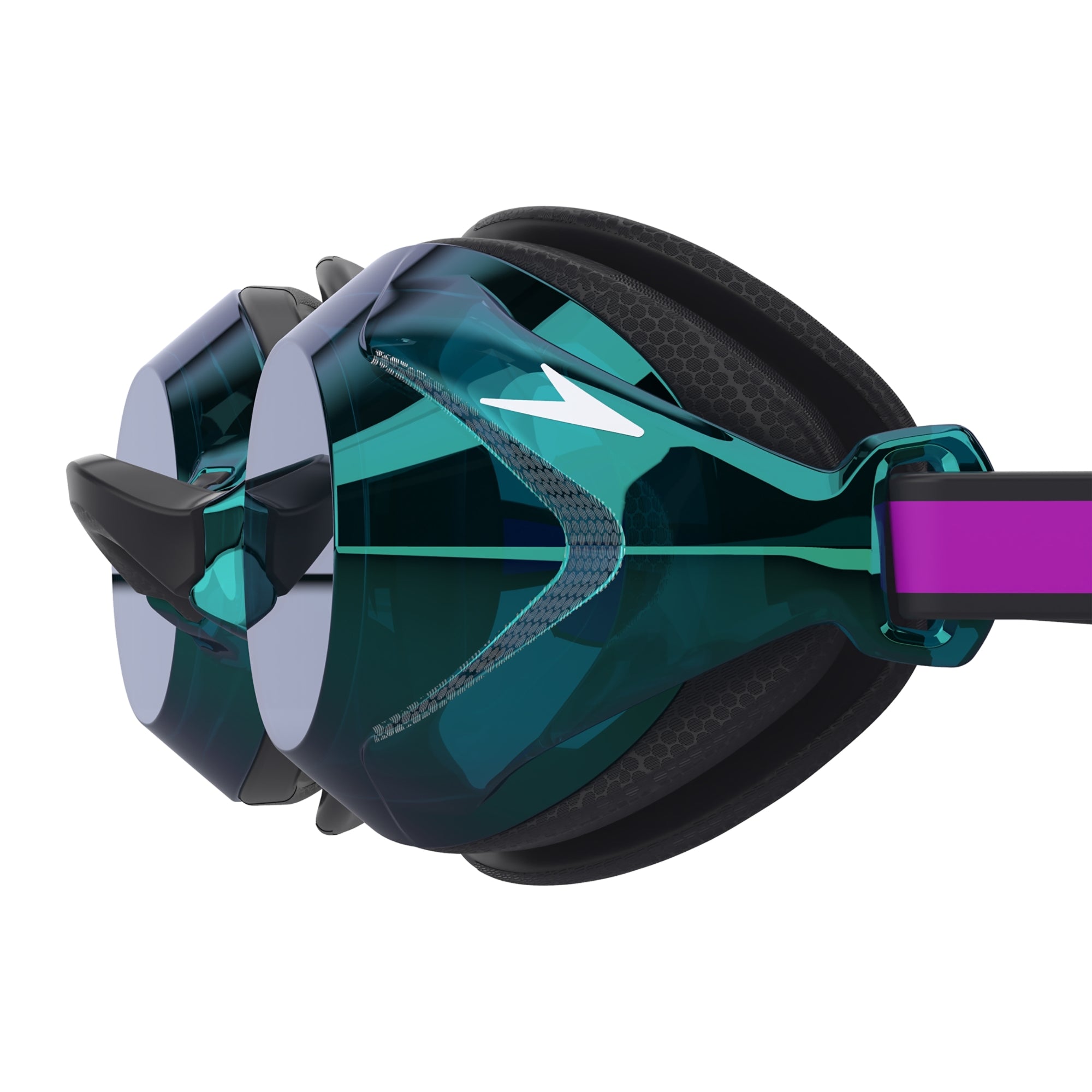 Speedo Junior Vanquisher 3.0 Mirror Swim Goggle Speedo Black/Cobalt Emerald Mirror Lens