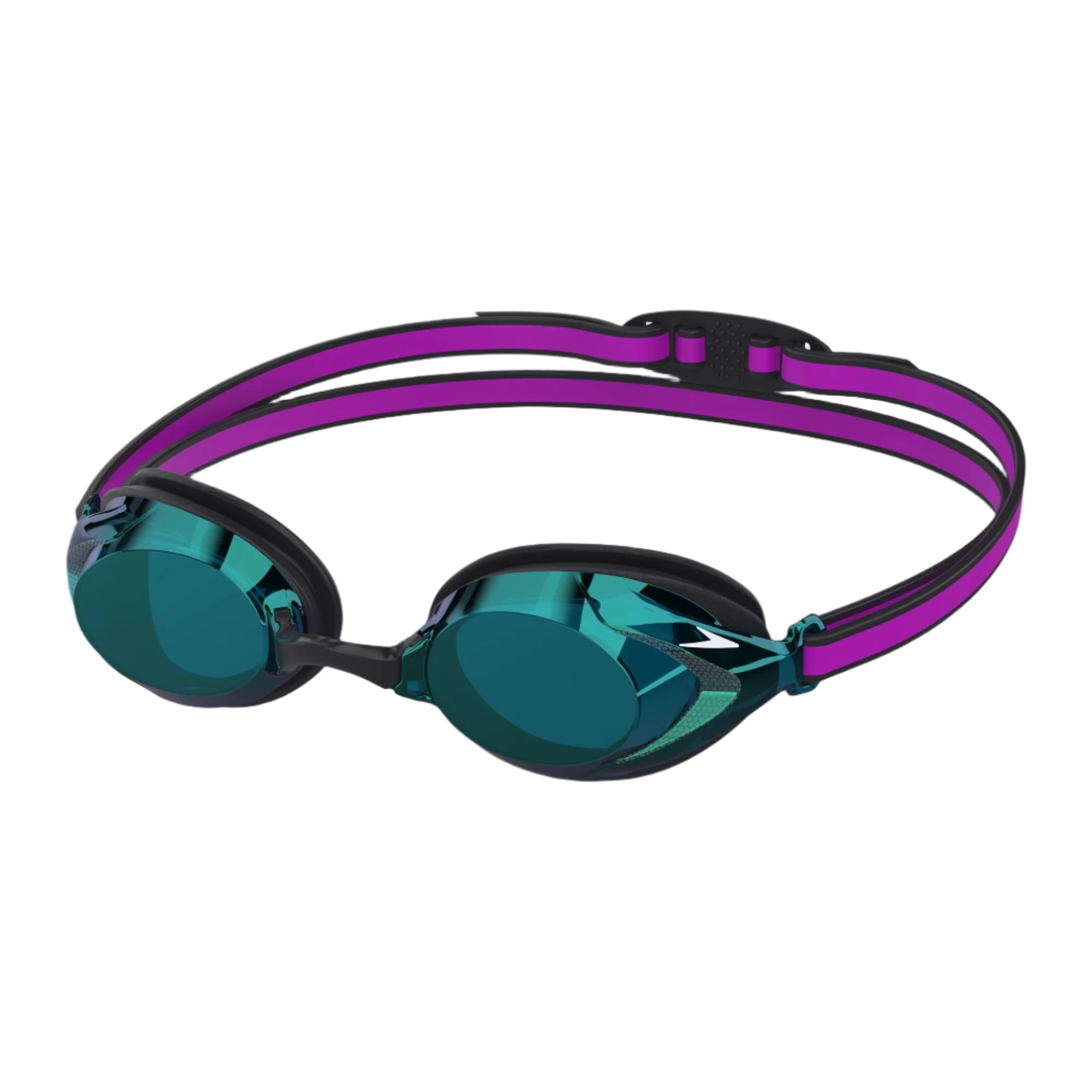 Speedo Junior Vanquisher 3.0 Mirror Swim Goggle Speedo Black/Cobalt Emerald Mirror Lens