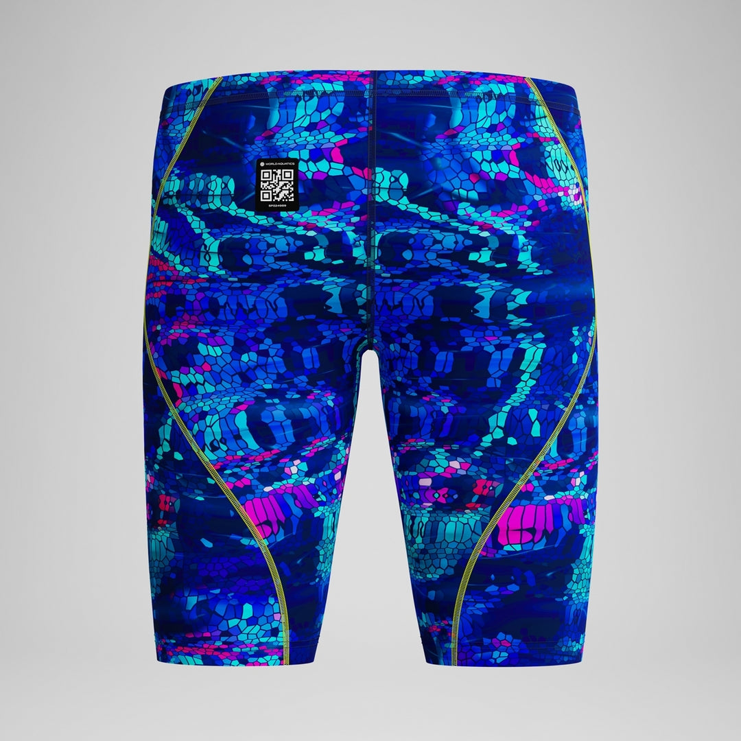 Speedo Men's Fastskin Hyperspark Printed Swim Jammer pixel pool