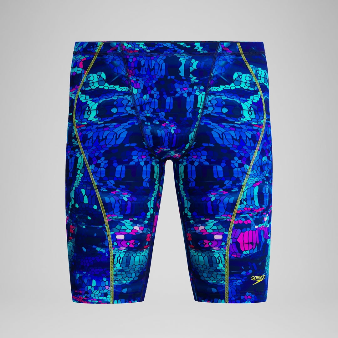 Speedo Men's Fastskin Hyperspark Printed Swim Jammer pixel pool