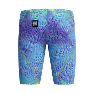 Speedo Men's Fastskin Hyperspark Printed Swim Jammer Under Current/Sugar Blue