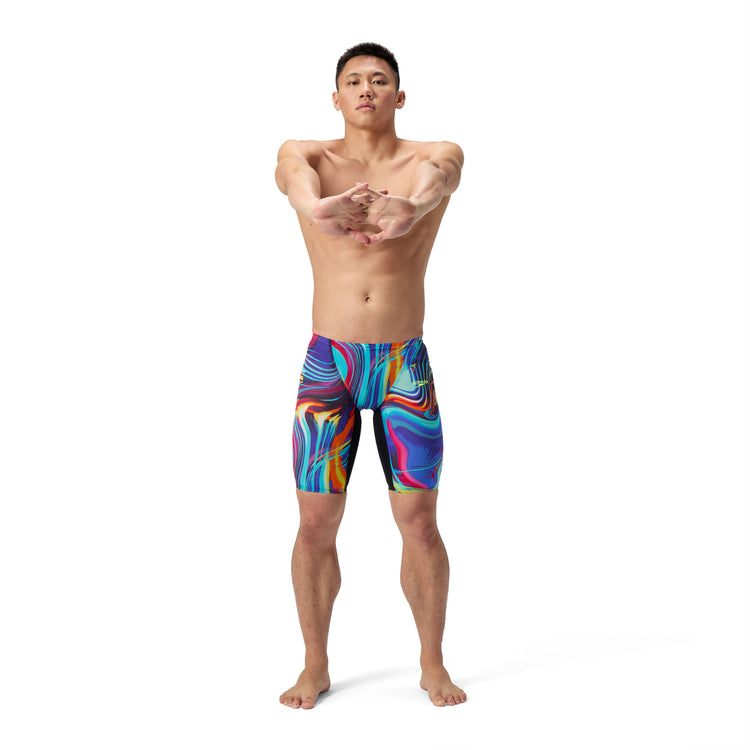 Speedo Men's Fastskin LZR Pure Valor 2.0 Swim Jammer black/ molten blur