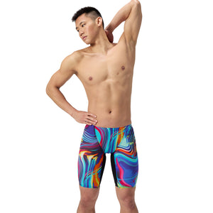 Speedo Men's Fastskin LZR Pure Valor 2.0 Swim Jammer black/ molten blur