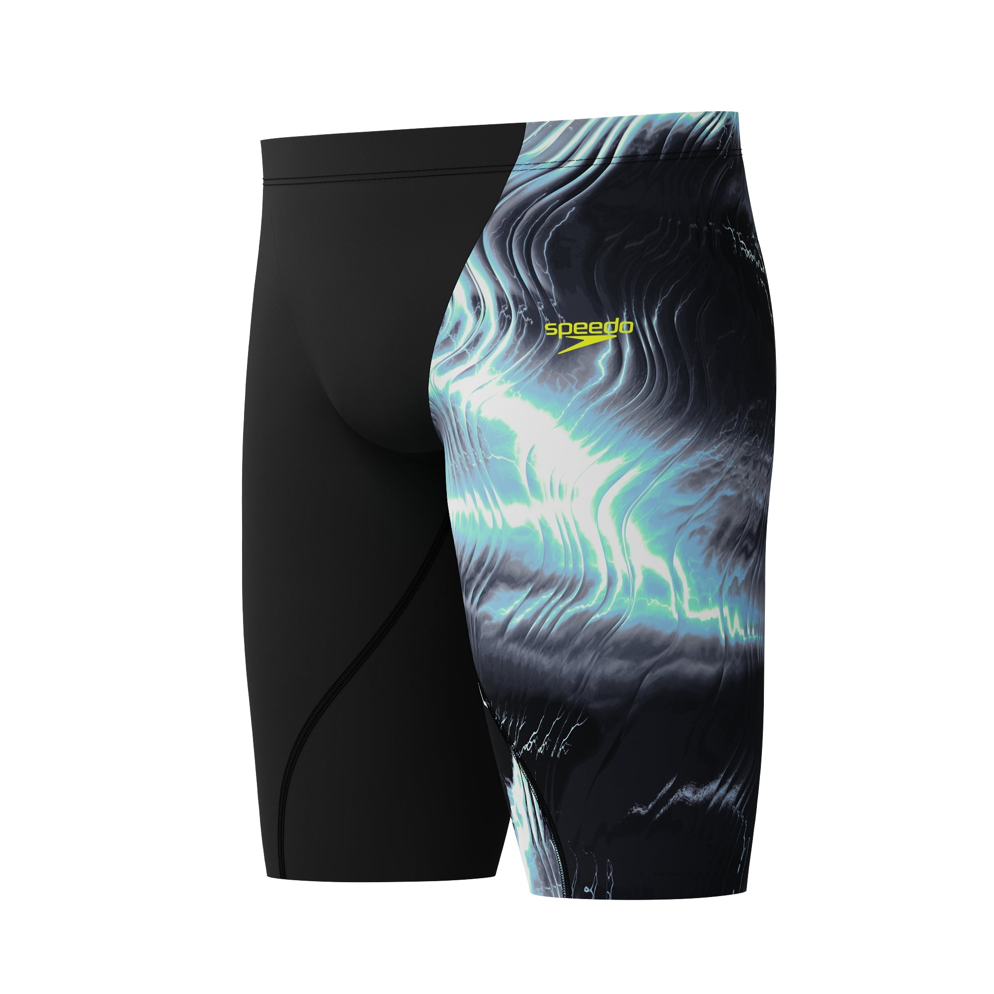 Speedo Men's LZR Pro 2.0 Printed Swim Jammer Electro Static/Black 