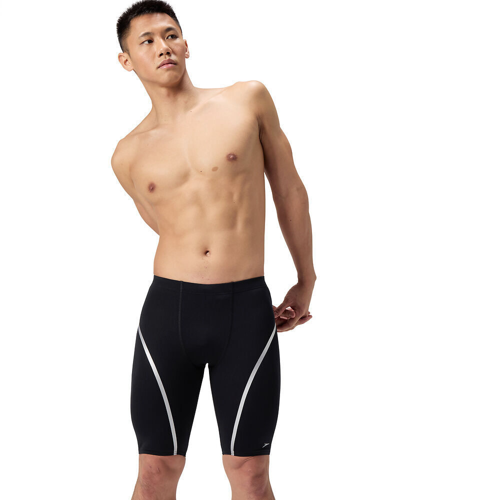 Speedo Men's Movement Swim Jammer Black/Silver