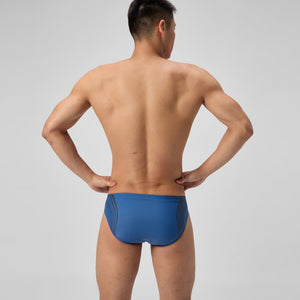 
Speedo Men's Printed Movement Swim Brief Night/Sevres Blue 