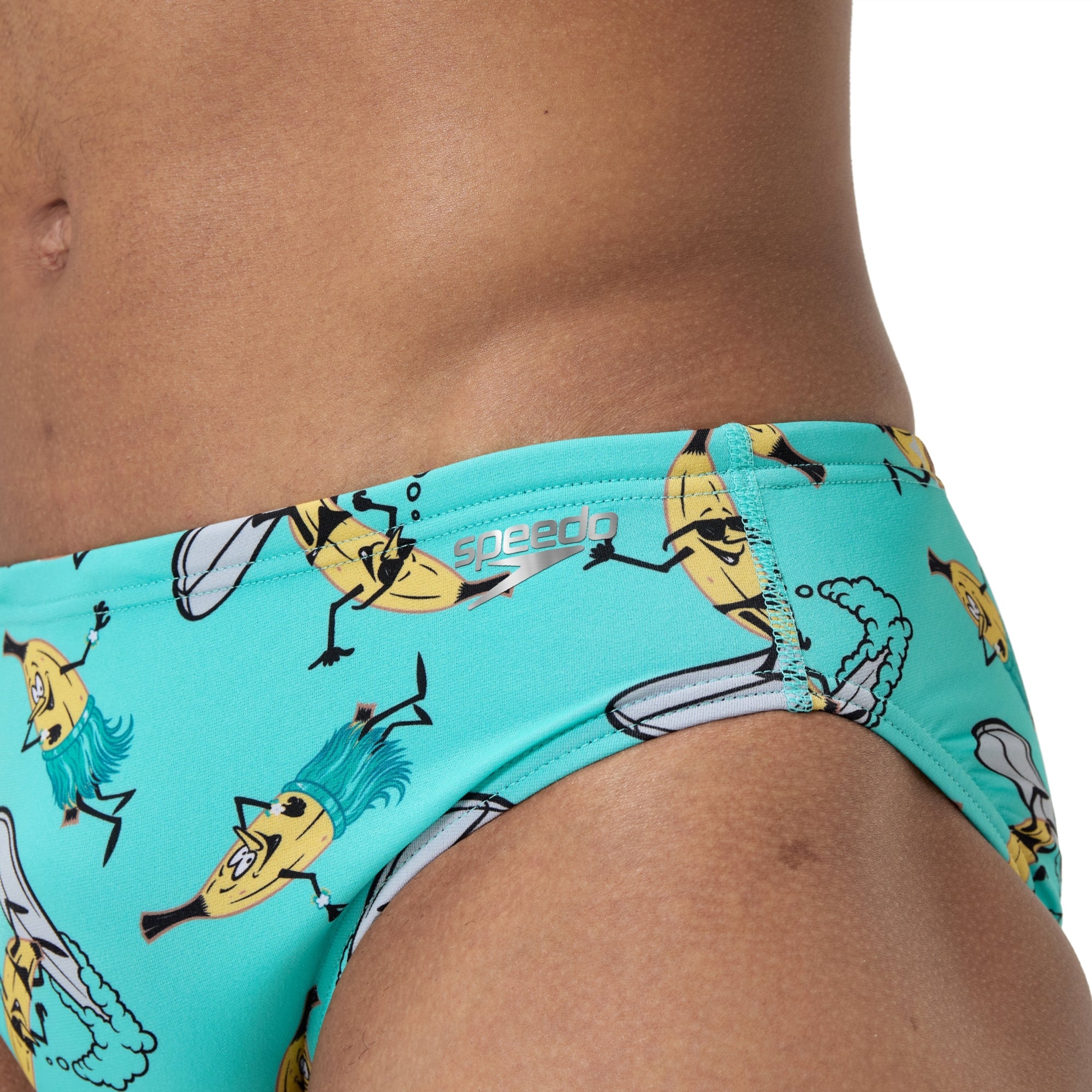 Speedo Men's Printed One Swim Brief Fun Bunch/Arctic Glass