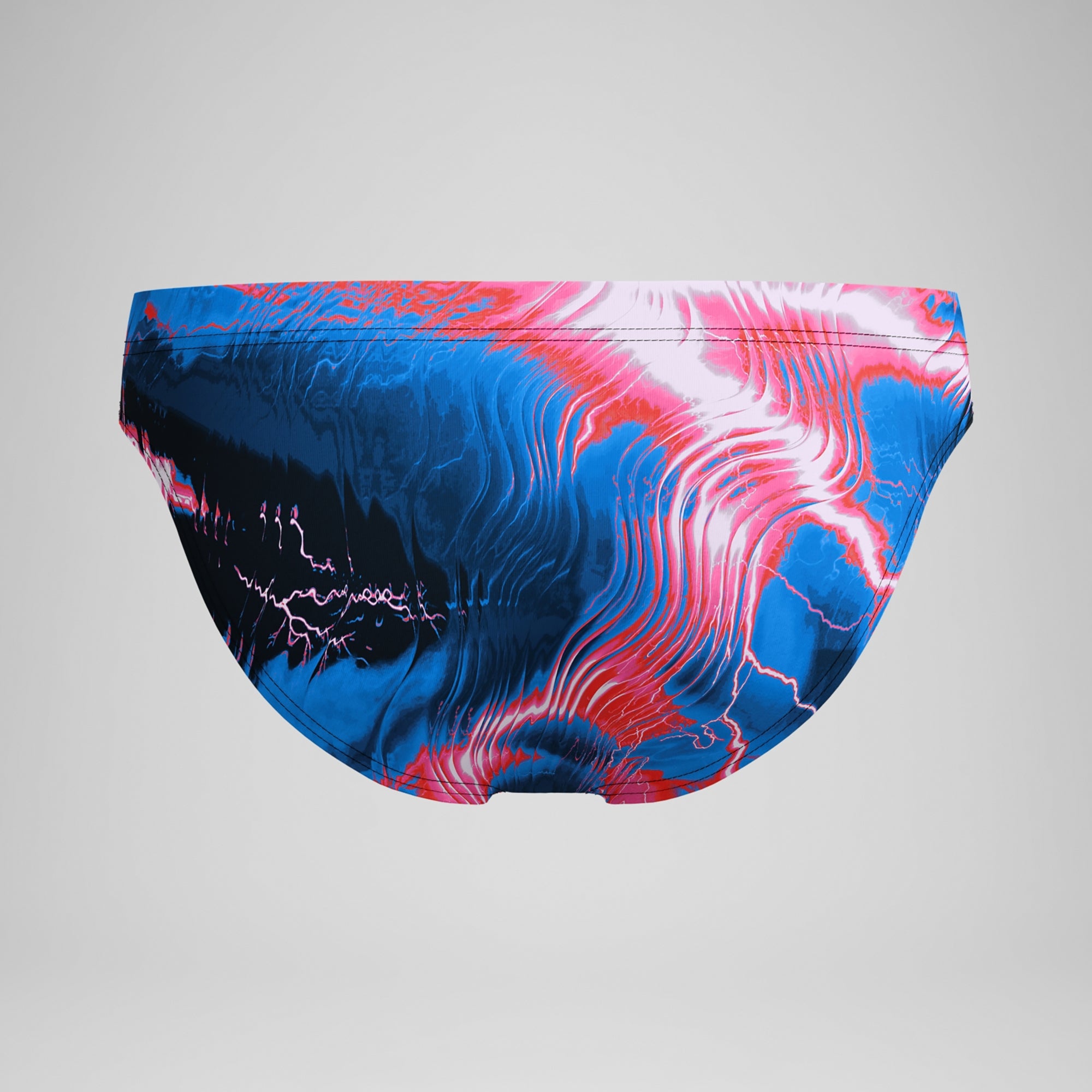 Speedo Men's Printed Swim Brief Electro Static/Flare Pink 
