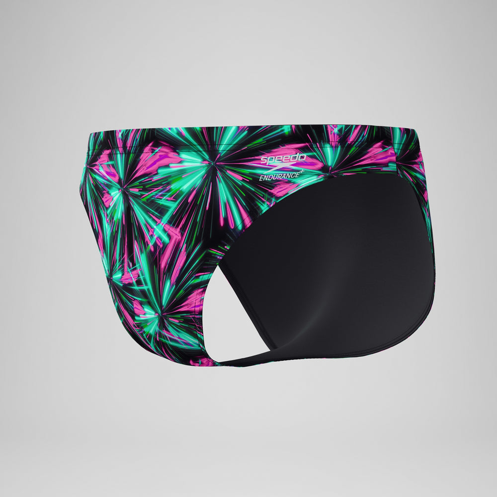 Speedo Men's Printed Swim Brief Firework burst/ black 
