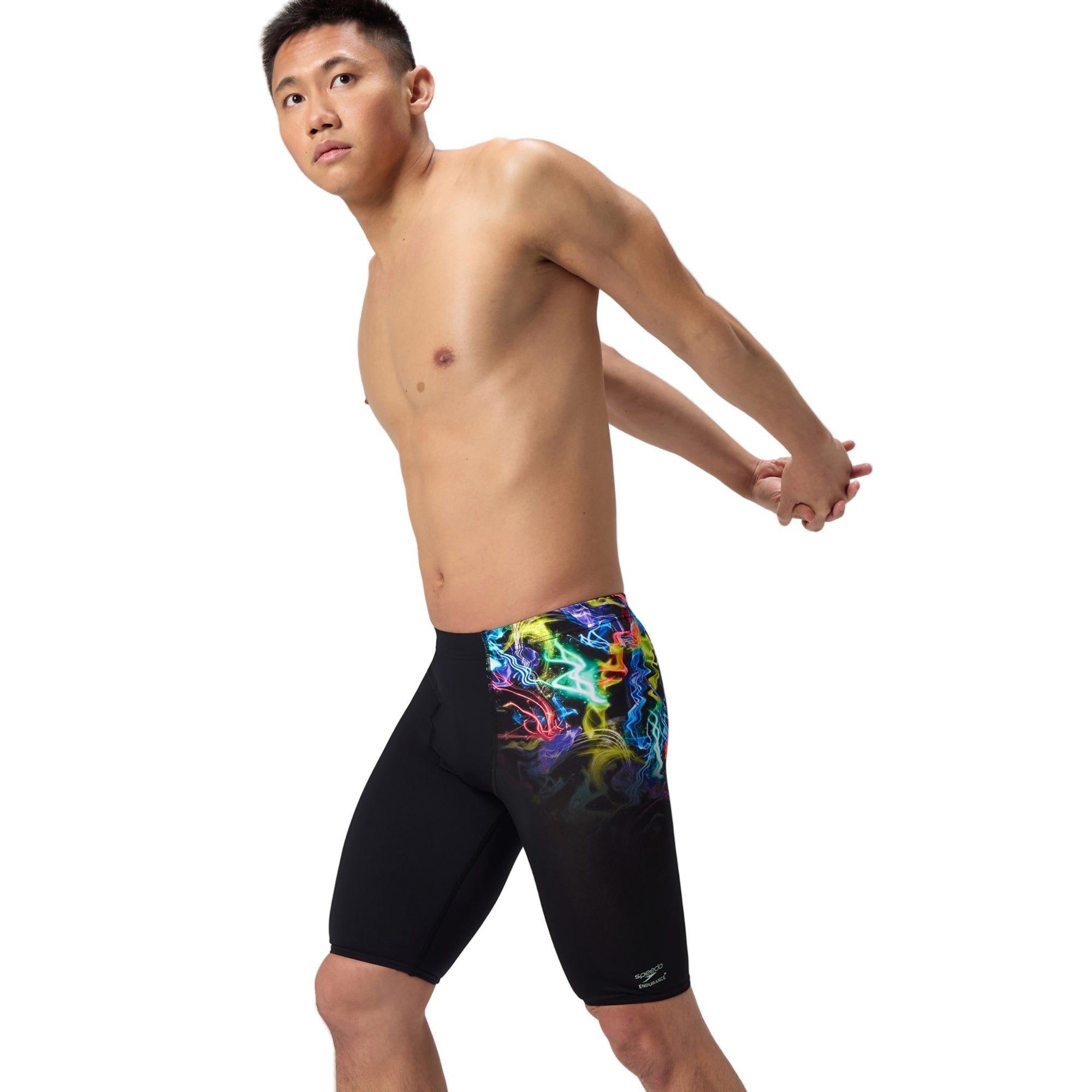Speedo Men's Printed Swim Jammer Static Volta/Black 