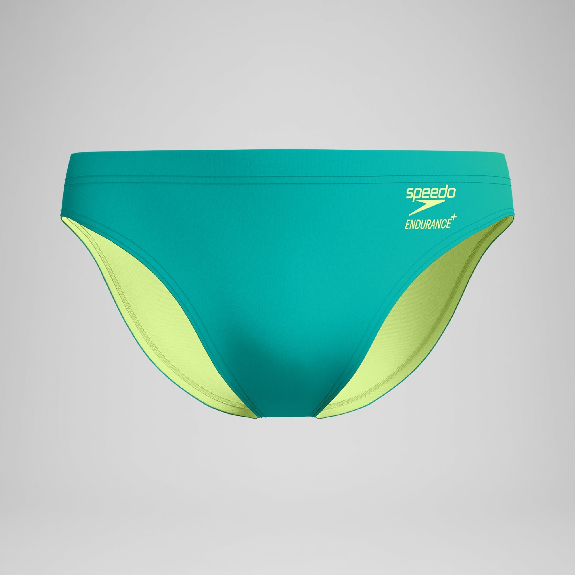 Speedo Men's Solid Swim Brief Turquoise Gem