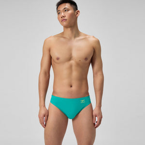 Speedo Men's Solid Swim Brief Turquoise Gem