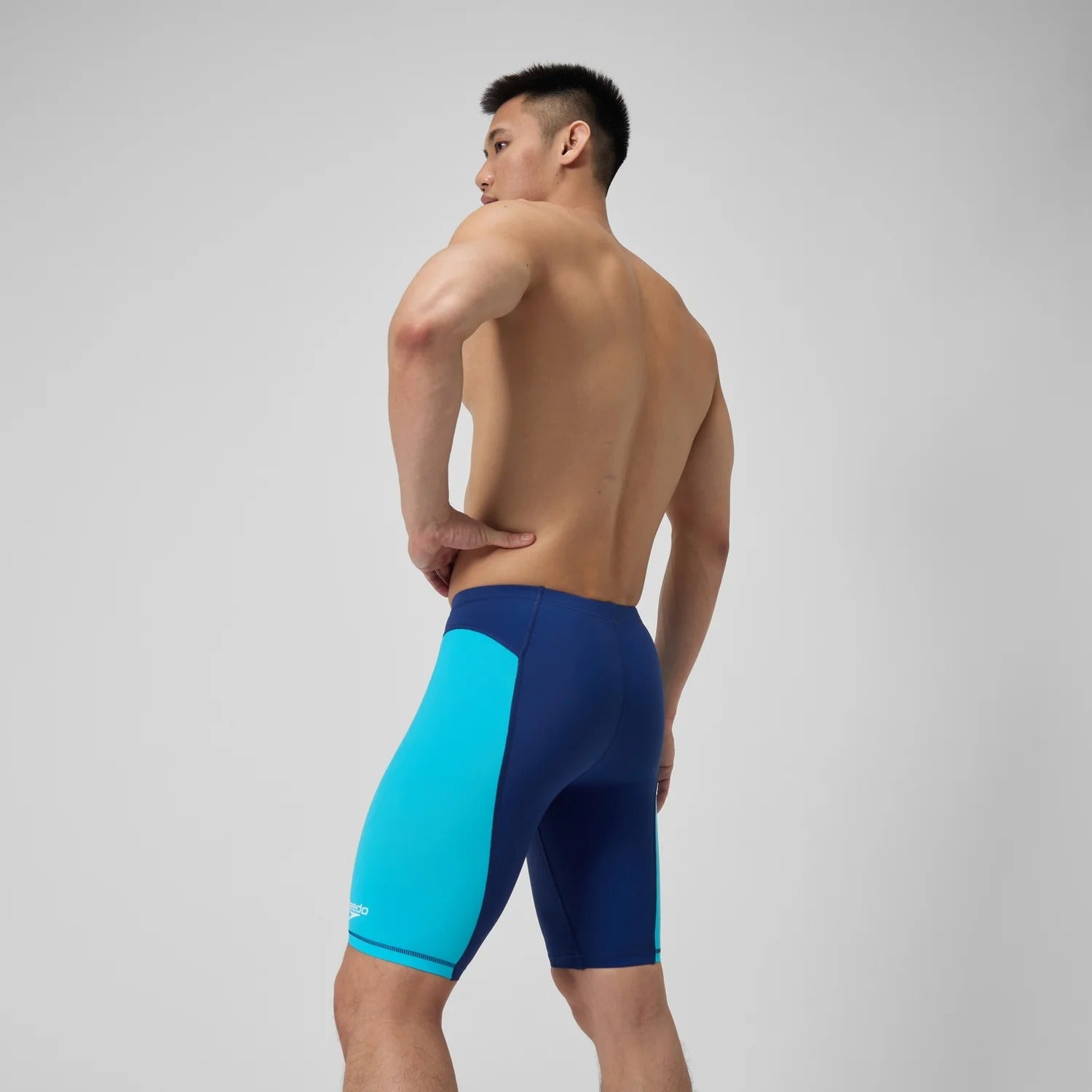 Speedo Men's Solid Vanquisher Swim Jammer Picton blue