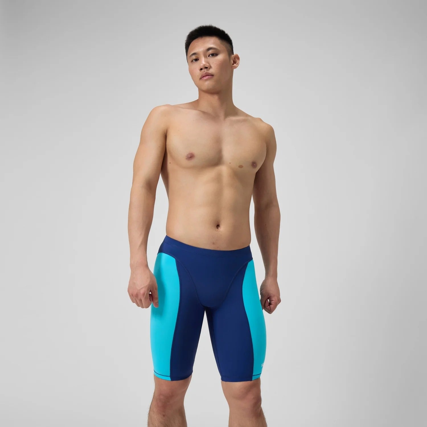 Speedo Men's Solid Vanquisher Swim Jammer Picton blue