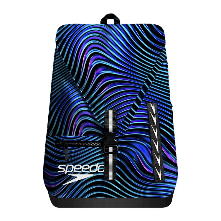 Speedo Printed Team Bag Swim Backpack Tideway Deep Sapphire